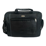 Samsonite Black Canvas Briefcase Waterproof Laptop Travel Messenger Bag VG