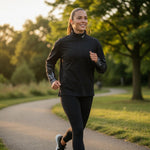 Nike Dri-FIT Element Flash Women's 1/4 Zip Running Pullover Size M Black VG