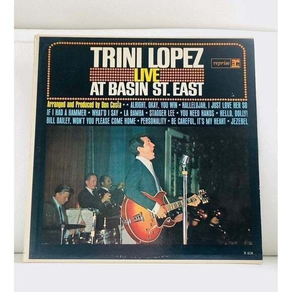 LP Trini Lopez - Live At Basin St. East Vinyl Record