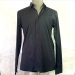 HUGO BOSS Black Cotton Slim Fit Button Front Long Sleeve Men's Dress Shirt Sz XL