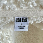 UNIQLO Fluffy Yarn Fleece Jacket Ivory Full Zip Fur Cardigan Women S