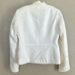 Jones New York Women's White Ivory Silk Lace Dress Jacket 4/S Long Sleeve EXC