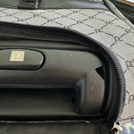 Pierre Cardin Wheeled Duffel Bag Grey Black Rolling Carry-On Travel Luggage