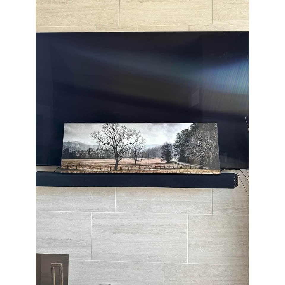 A Cloudy Day Artwork Enamel Picture Wooden Frame Print