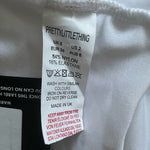 PrettyLittleThing Women's White Bandeau Swim Top 2 Nylon UV Protection NWT