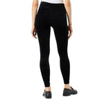 SPANX Up & Coming Black Velvet Slimming Pull-On Leggings Womens Sz Small EXC