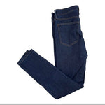 Ann Taylor Women's Dark Blue Skinny Jeans Size 6 Stretch Cotton Modal Zip EXC