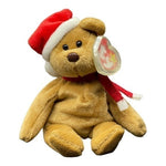TY Beanie Baby 1997 Holiday Teddy Bear 8" & Jingle Beanies Ornament 4.5" NWT Set