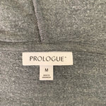 PROLOGUE Womens Hoodie M Grey V Neck Long Sleeve Rayon Blend Side Pockets VG Dis