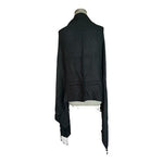 Bindya Lulla Black Viscose Fringe Scarf 54"x30" Shawl Wrap Neck Warmer VG