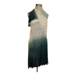 MOSSIMO Women Fringe Scarf Grey Ombre Mesh Shawl Wrap Sarong 82"x30" Beach VG