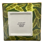 Sweet Olive Designs Jane Adams 3 PC Square Bowl Set 6 Tropical Floral Ceramic VG