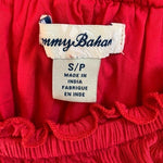 TOMMY BAHAMA Womens Dress S Fuchsia Pink Off Shoulder Ruffle Mini Rayon Modal