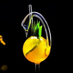 Elite Eighteen Limited Edition Swan Cocktail Glass with Glass Straw 7" Tall NIB