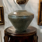 Rare Antique Bronze Floor Vase Large Decorative Ancient Pot Home Decor Jar 15"