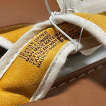 Shade & Shore Yellow White Bow Knot Slip-On Sandals Women’s Size 10
