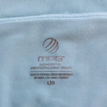 MPG Mondetta Sport Tennis Dress Mint Green Moisture Wicking Women L Built Bra VG
