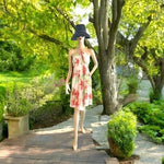 Susan Lucci White Sheer Floral Print Cover Up Tunic Dress 10 Ruched Beach NWT