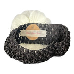 Bridal Ivory Lace Flower Hair Band Chiffon Rose Rhinestone French Netting NWOT