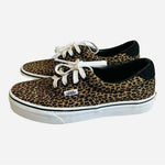 VANS Leopard Print White Brown Unisex Skate Sneakers Men’s Size 5