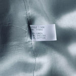 SHERI DROBNICK Credibility Women's Silver Metallic Jacket Size 8 Linen Blend VG