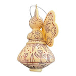 Vintage HALLMARK Christmas Ornament Peace Love Joy Scrimshaw Angel Xmas Ornament