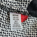 MYNE Ashley Ann Red Black Polka Dot Silk Ruffle Blouse Women’s Top Size 6 VG