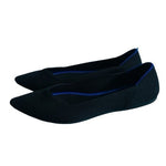 ROTHY’S The Point Black Blue Almond Toe Slip-On Flats Women’s Sz 9 Loafers Shoes
