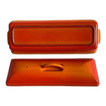Le Creuset Cast Iron Terrine Casserole Baker Orange 1.5 Qt Pot France Vintage