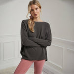 ANTHROPOLOGIE Saturday Sunday Reese Cashmere Low Back Jumper Grey Sz Small EXC