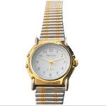 Vintage Oleg Cassini Silver-Gold Stainless Steel Women's Watch Certificate New