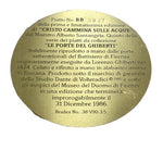 Studio Dante Di Volteradici Christ Walks Water Alabaster Plate Ghiberti 1985 NIB