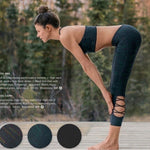 PRANA Itzel High Waist Highland Green Compression Capri Leggings Sz M NWT Eco