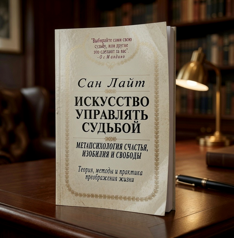 Сан Лайт Искусство Управлять Судьбой Russian Metaphysical Book VG Rare