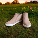 Time and Tru Dusty Rose Wedge Ankle Booties Women’s Size 9