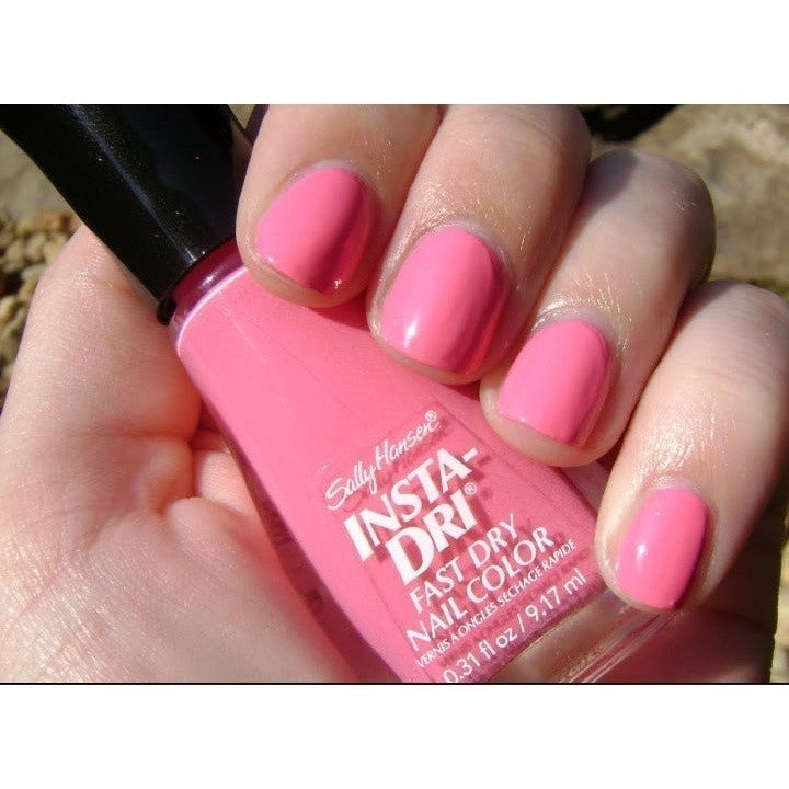 Sally Hansen INSTA-DRI Nail Polish 335 FUCHSIA FLARE Fast Dry 0.31oz New
