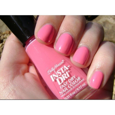 Sally Hansen INSTA-DRI Nail Polish 335 FUCHSIA FLARE Fast Dry 0.31oz New