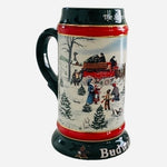Vintage BUDWEISER The Seasons Best Holiday Beer Stein Beer Mug by Susan Sampson