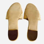 TALBOTS Keri Mai Natural Pineapple Straw Slip-On Mules Women’s Size 5.5