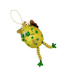 Handmade Queen Frog Christmas Ornament 5.5" Sparkly Holiday Tree Decoration Gift