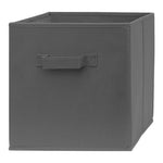 Set of 6 Gray Fabric Storage Cubes 13x13x13 Foldable Bins with Handles NIB