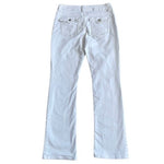 Lee Platinum Label Women's White Bootcut Jeans 14 Midrise Crystal Embellished VG