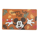 Disney Mickey Mouse Happy Fall Y'all Doormat 18"x30" Indoor Outdoor Fall Decor