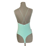 Fabletics Women's Seamless Lace Bodysuit Swimsuit XL Cherry Wave Strapped NWT