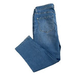 Apt 9 Blue Cotton Capri Jeans Women Size 8 Mid Rise 23" Inseam Stretch VG