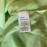 Pretty Angel Light Green Lace Embroidered Sheer Silk Women’s Blouse XL NWT
