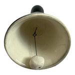 Vintage El Baratillo Bell GTO Mexico Black & White Glazed Ceramic Souvenir Bell