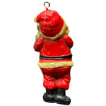 Vintage SANTA Holding a Mouse Xmas Tree Ornament Santa Claus Christmas Ornament