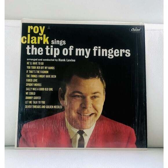 LP Roy Clark ‎– The Tip Of My Fingers Vinyl Record