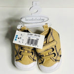 Koala Kids Baby Boy Bootie Sneakers Tan Canvas Upper Size 1 Boot Style NWT
